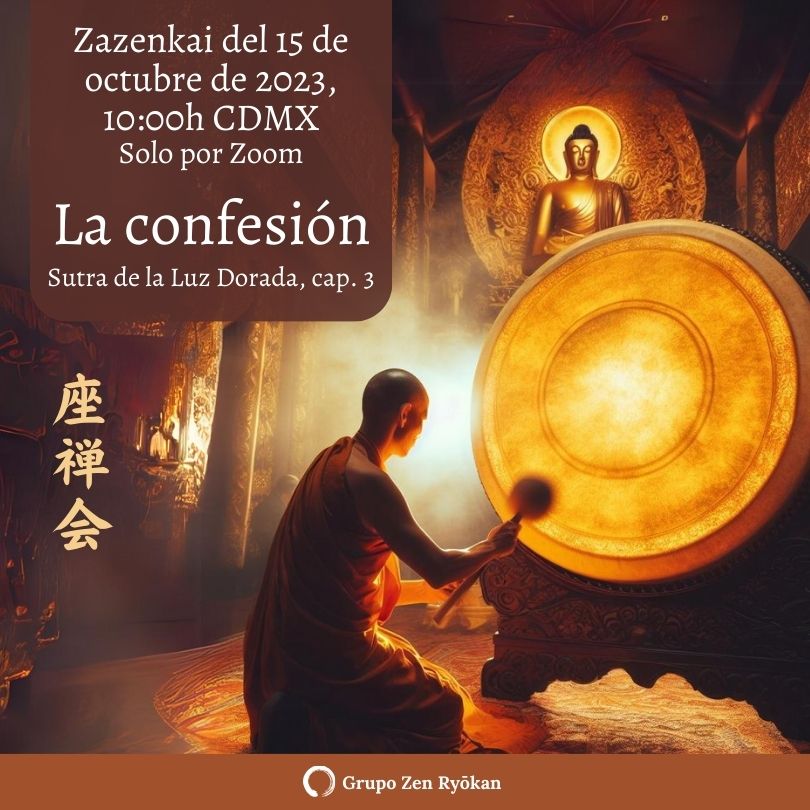 Zazenkai Del De Octubre De La Confesi N En El Budismo Sutra